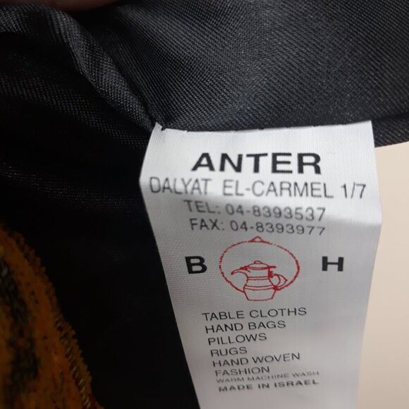 Anter Tassel Tapestry Hand Woven Crossbody Bag Boho Fabric Magic Carpet - Picture 10 of 10